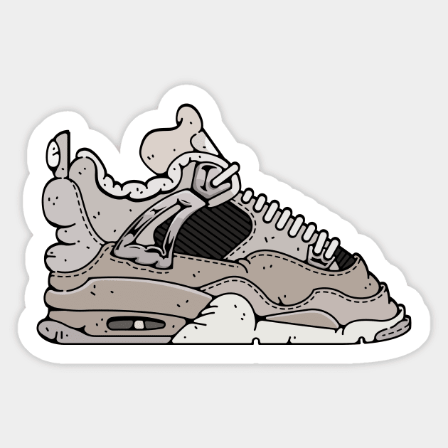 Air Jordan 4 Retro Frozen Moments Sneakers Sticker TeePublic